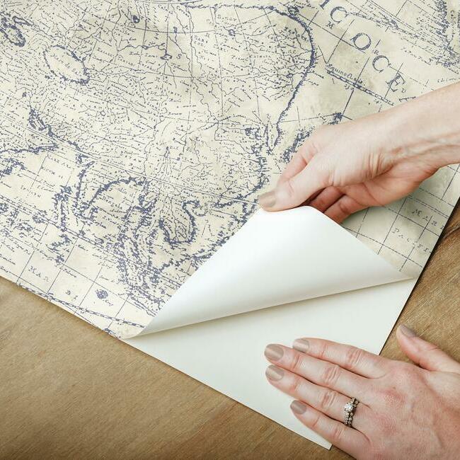 coastal-map-premium-peel-stick-wallpaper-sepia-navy-york-wallcoverings-psw1132rl