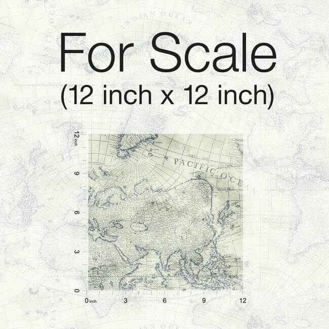 Coastal Map Blue & Beige Peel & Stick Wallpaper - York Wallcoverings - PSW1132RL - York Wallcoverings Wallpaper