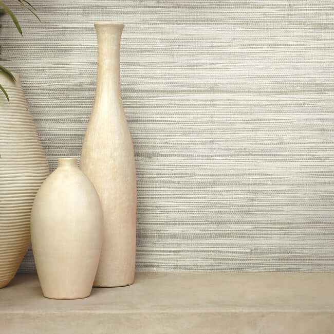 Bahia Grass Off White Peel & Stick Wallpaper - York Wallcoverings - PSW1137RL - York Wallcoverings Wallpaper