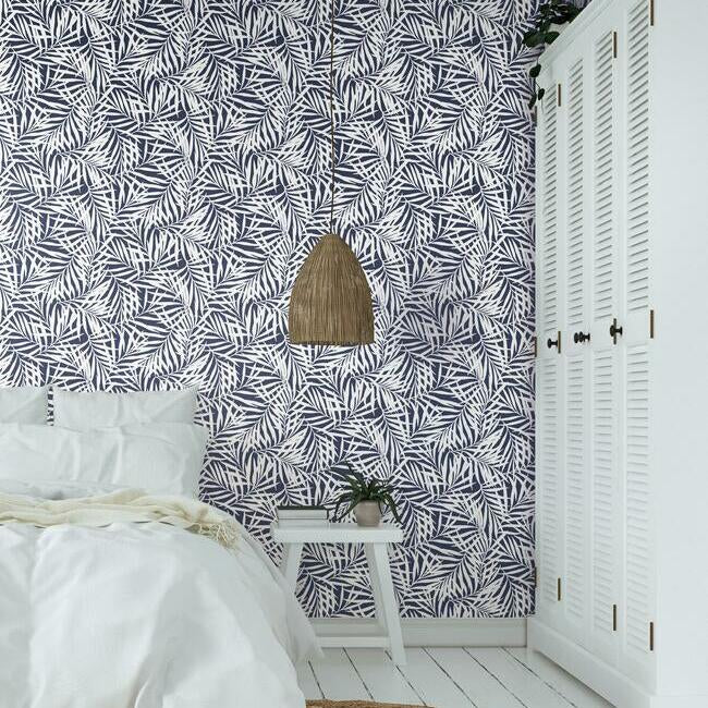 oahu-fronds-premium-peel-stick-wallpaper-navy-york-wallcoverings-psw1146rl
