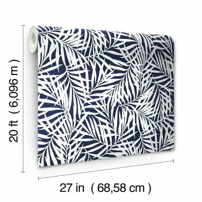 oahu-fronds-premium-peel-stick-wallpaper-navy-york-wallcoverings-psw1146rl
