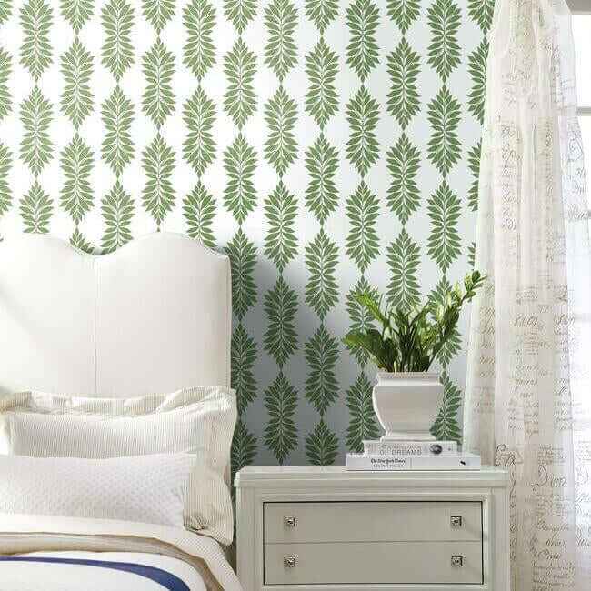 Broadsands Botanica Green Peel & Stick Wallpaper - York Wallcoverings - PSW1148RL - York Wallcoverings Wallpaper