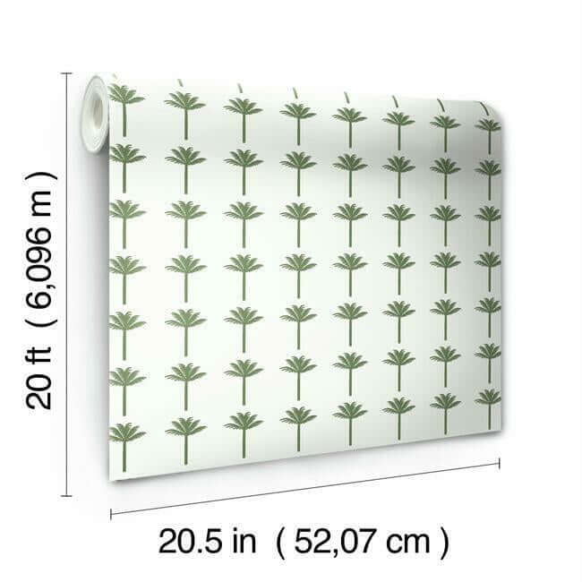 palm-bay-green-peel-stick-wallpaper-york-wallcoverings-psw1150rl - York Wallcoverings Wallpaper