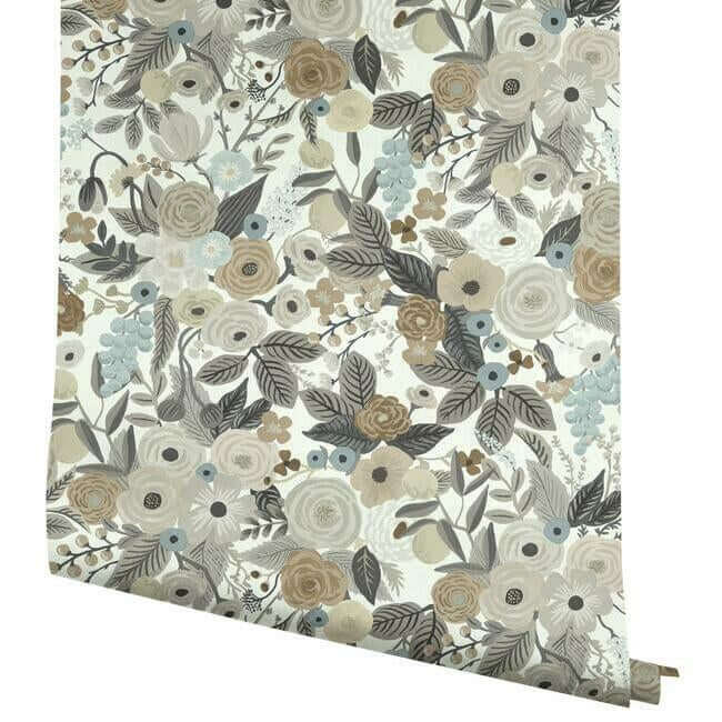 garden-party-premium-peel-stick-wallpaper-linen-multi-york-wallcoverings-psw1202rl - York Wallcoverings Wallpaper