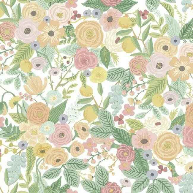 Garden Party Pastel Peel & Stick Wallpaper - York Wallcoverings - PSW1199RL