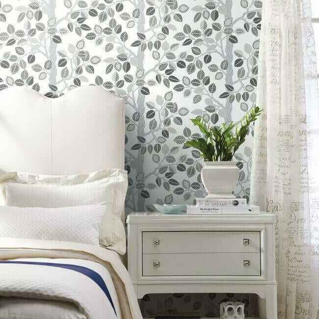 Forest Leaves Neutral Peel & Stick Wallpaper - York Wallcoverings - PSW1210RL - York Wallcoverings Wallpaper