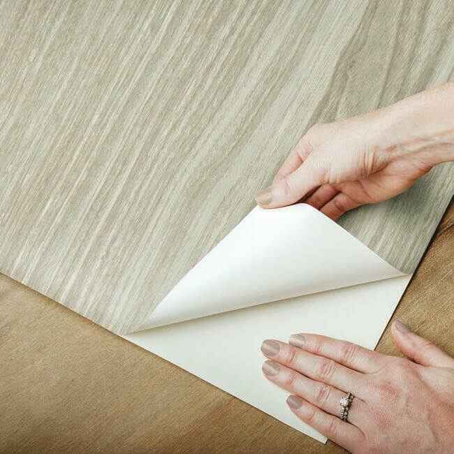 Linden Grey Peel & Stick Wallpaper - York Wallcoverings - PSW1275RL - York Wallcoverings Wallpaper