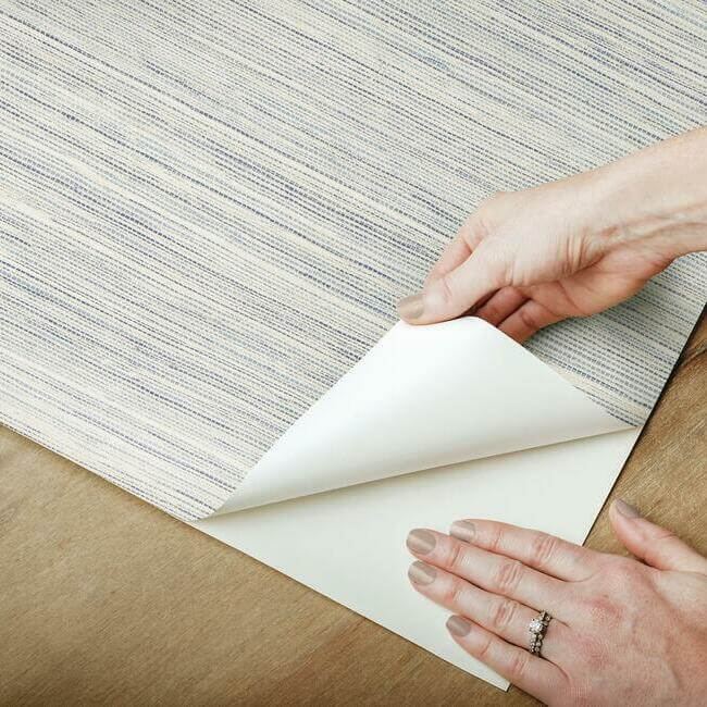 cattail-weave-blue-peel-stick-wallpaper-york-wallcoverings-psw1281rl - York Wallcoverings Wallpaper