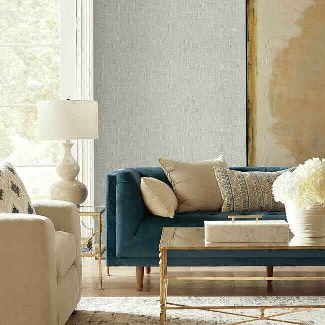 Reed Basket White Peel & Stick Wallpaper - York Wallcoverings - PSW1284RL - York Wallcoverings Wallpaper