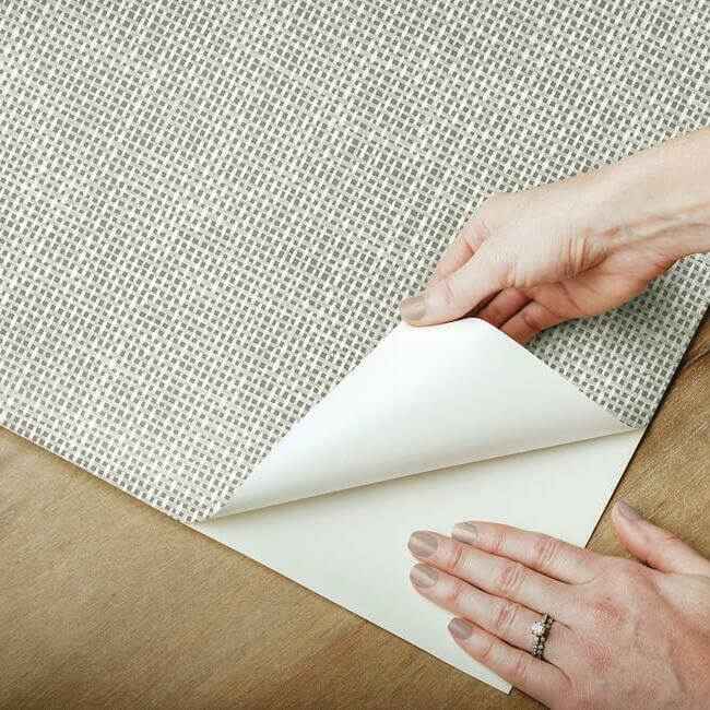 Reed Basket White Peel & Stick Wallpaper - York Wallcoverings - PSW1284RL - York Wallcoverings Wallpaper