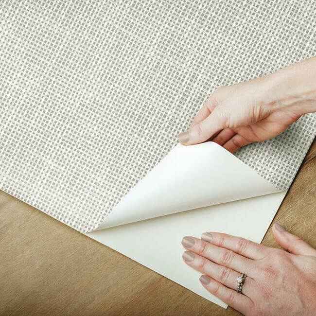 Reed Basket White Peel & Stick Wallpaper - York Wallcoverings - PSW1283RL - York Wallcoverings Wallpaper
