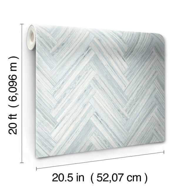 hermosa-herringbone-blue-peel-stick-wallpaper-york-wallcoverings-psw1289rl - York Wallcoverings Wallpaper