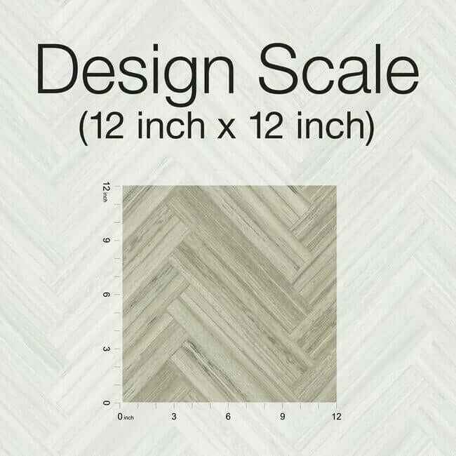 Hermosa Herringbone Brown Peel & Stick Wallpaper - York Wallcoverings - PSW1286RL - York Wallcoverings Wallpaper