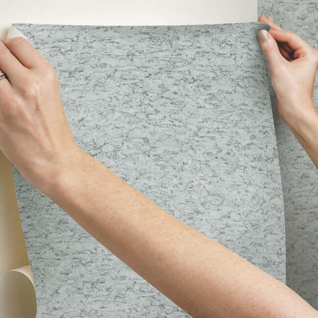 shimmering-cork-grey-peel-stick-wallpaper-york-wallcoverings-psw1292rl - York Wallcoverings Wallpaper