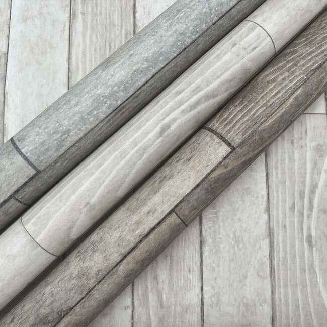 Warehouse Planks Grey Peel & Stick Wallpaper - York Wallcoverings - PSW1295RL - York Wallcoverings Wallpaper
