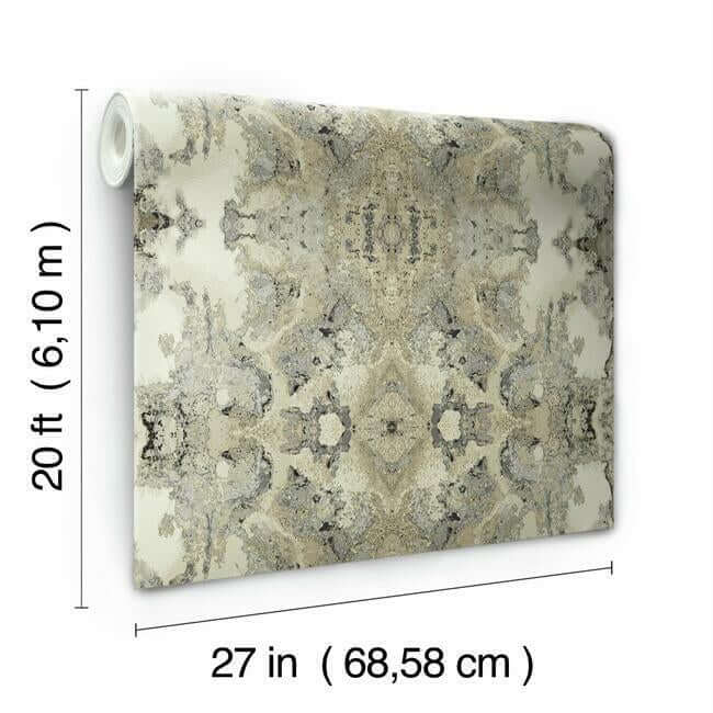 inner-beauty-premium-peel-stick-wallpaper-ivory-york-wallcoverings-psw1107rl - York Wallcoverings Wallpaper