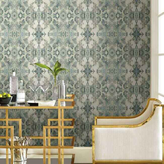 Inner Beauty Mist Peel & Stick Wallpaper - York Wallcoverings - PSW1090RL - York Wallcoverings Wallpaper