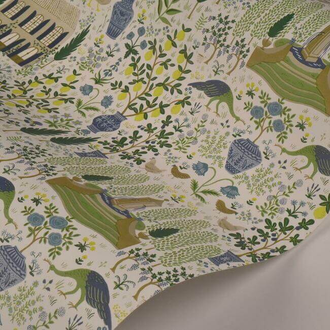 camont-wallpaper-blue-green-york-wallcoverings-ri5109 - York Wallcoverings Wallpaper