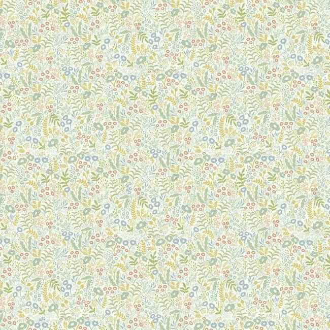 Tapestry Light Mustard Wallpaper - York Wallcoverings - RI5127 - York Wallcoverings Wallpaper