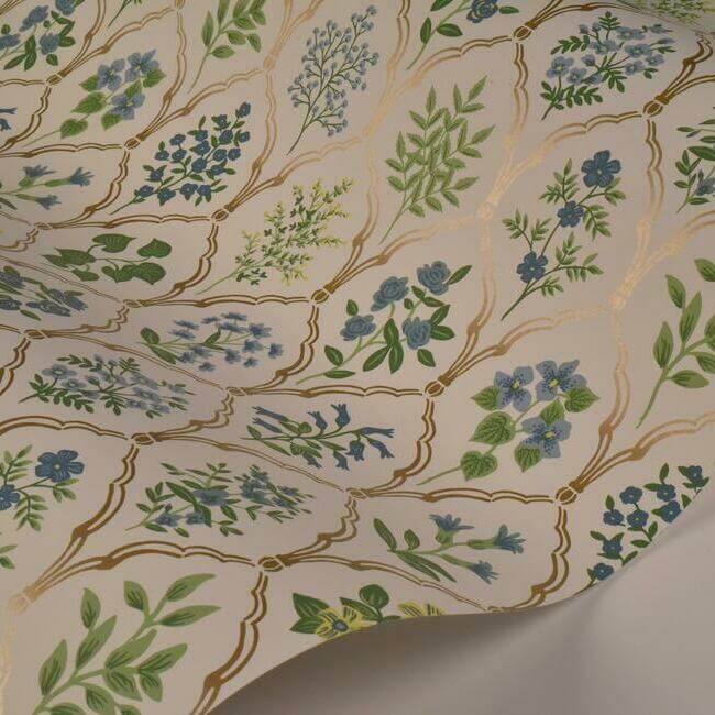 hawthorne-wallpaper-blue-green-york-wallcoverings-ri5132 - York Wallcoverings Wallpaper