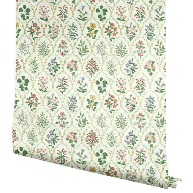 Hawthorne Cream Wallpaper - York Wallcoverings - RI5130 - York Wallcoverings Wallpaper