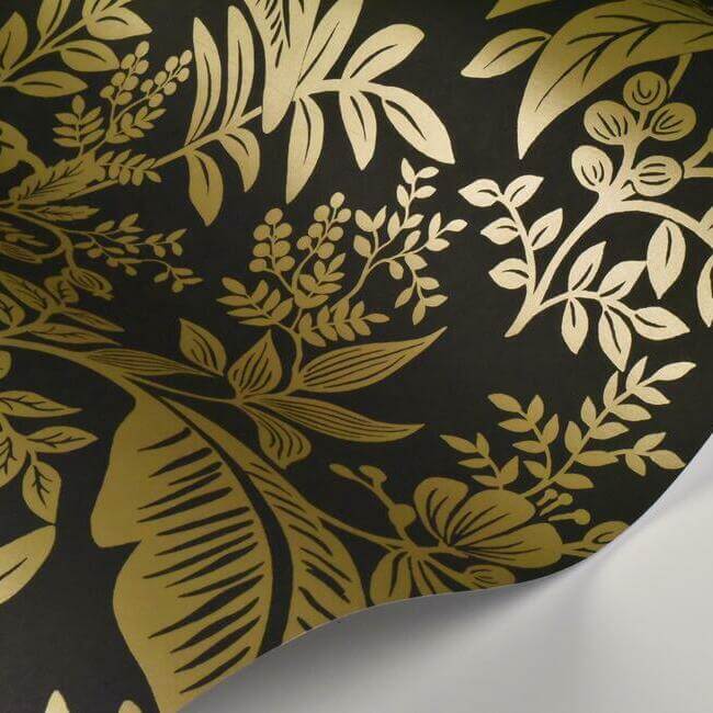 canopy-wallpaper-gold-black-york-wallcoverings-ri5139 - York Wallcoverings Wallpaper