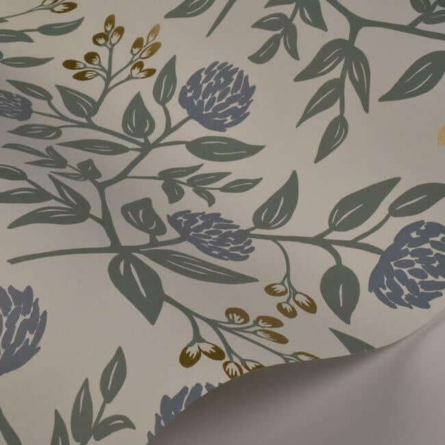peonies-wallpaper-periwinkle-sage-york-wallcoverings-ri5148 - York Wallcoverings Wallpaper