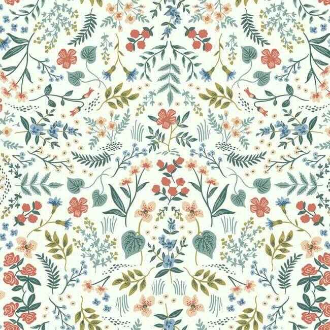 Wildwood Beige & Coral Wallpaper - York Wallcoverings - RI5157 - York Wallcoverings Wallpaper