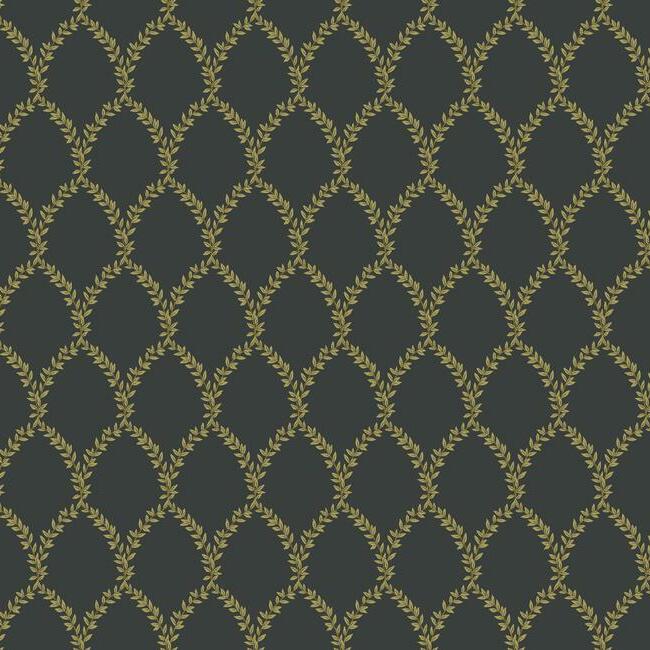 laurel-wallpaper-gold-black-york-wallcoverings-ri5177