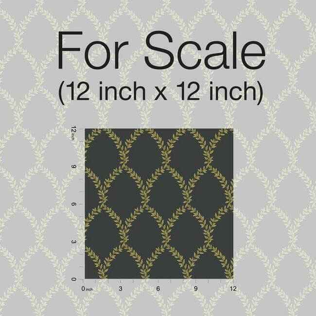 Laurel Gold & Black Wallpaper - York Wallcoverings - RI5177 - York Wallcoverings Wallpaper