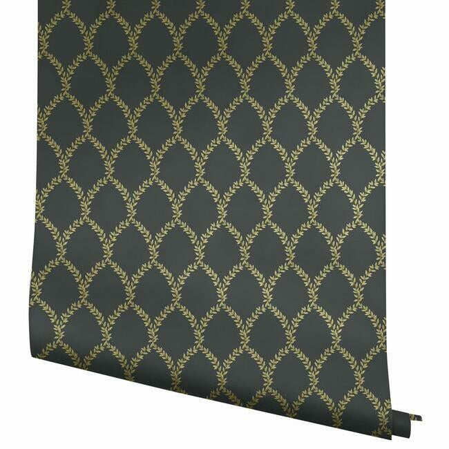 laurel-wallpaper-gold-black-york-wallcoverings-ri5177