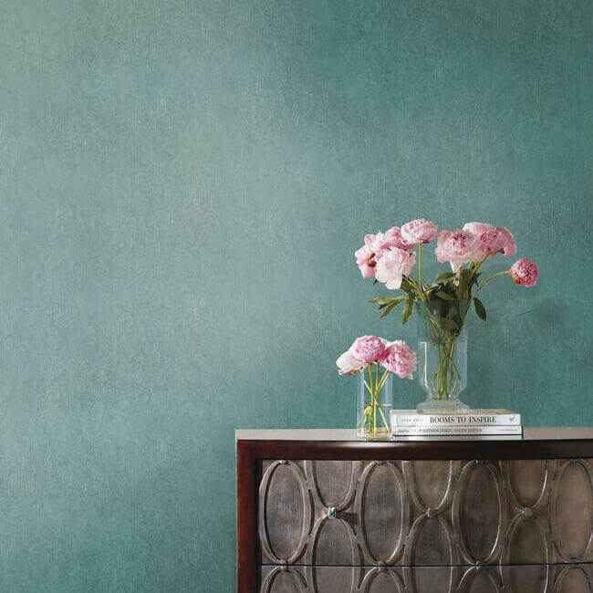 Oasis Dark Teal Wallpaper - York Wallcoverings - ND7091 - York Wallcoverings Wallpaper