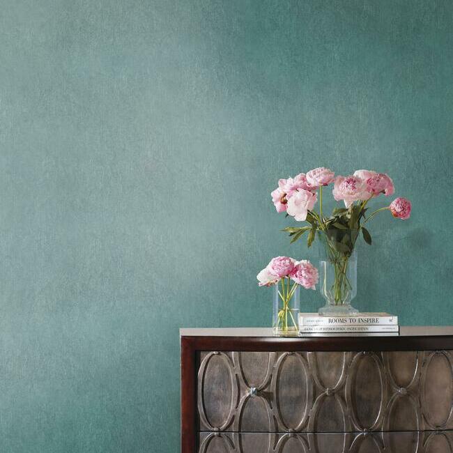 oasis-wallpaper-dark-teal-york-wallcoverings-nd7091