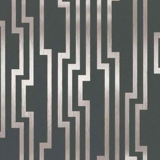 Velocity Silver Wallpaper - York Wallcoverings - DE8818