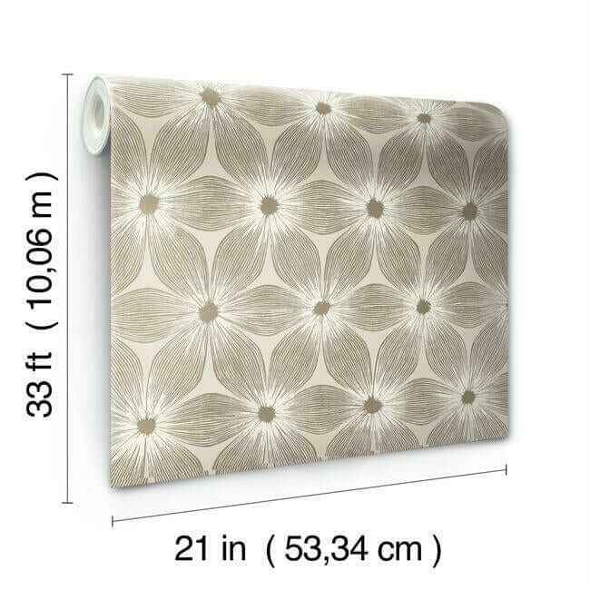 everlasting-beige-gold-wallpaper-york-wallcoverings-ci2304 - York Wallcoverings Wallpaper
