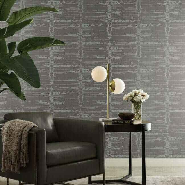 Velveteen Grey & Neutral Wallpaper - York Wallcoverings - CI2313 - York Wallcoverings Wallpaper
