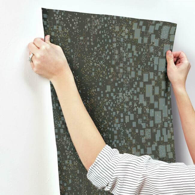 gilded-confetti-charcoal-wallpaper-york-wallcoverings-ci2325 - York Wallcoverings Wallpaper