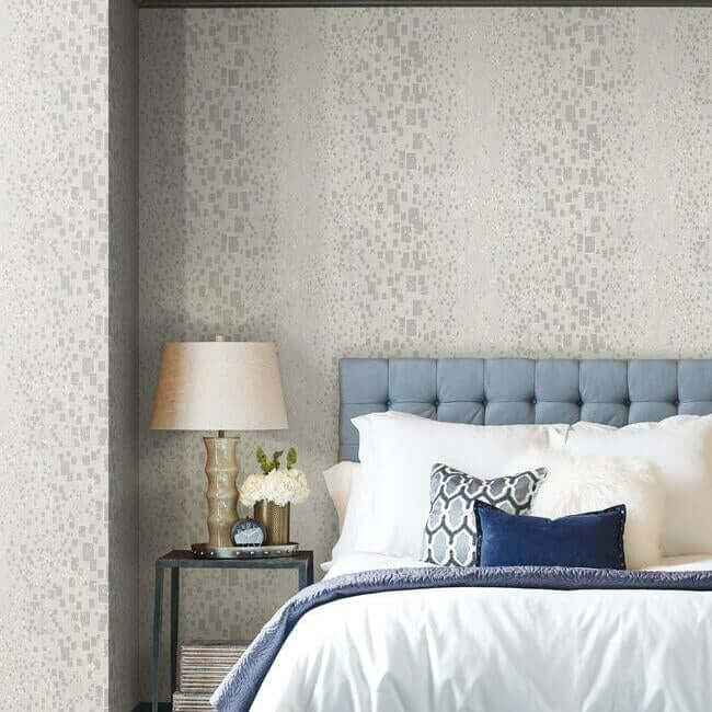 Gilded Confetti Silver & Grey Wallpaper - York Wallcoverings - CI2324 - York Wallcoverings Wallpaper