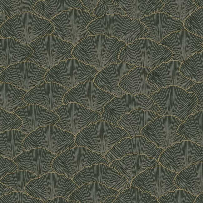 luminous-gingko-grey-wallpaper-york-wallcoverings-ci2336 - York Wallcoverings Wallpaper