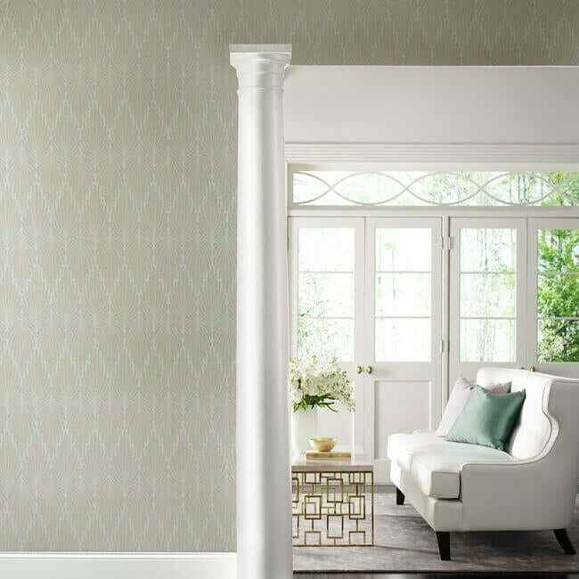 Café Society Grey Wallpaper - York Wallcoverings - CI2363 - York Wallcoverings Wallpaper