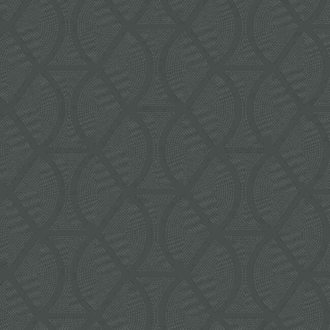 Opposites Attract Dark Grey Wallpaper - York Wallcoverings - CI2383
