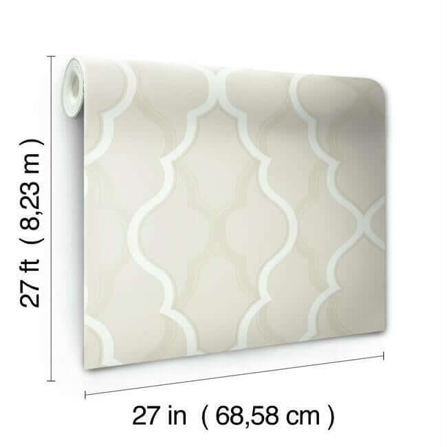 double-damask-beige-wallpaper-york-wallcoverings-ci2396 - York Wallcoverings Wallpaper