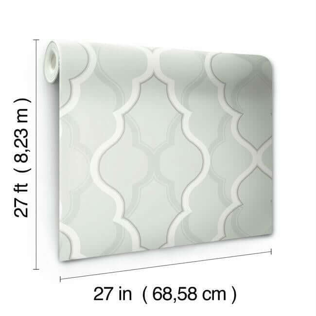 double-damask-silver-wallpaper-york-wallcoverings-ci2397 - York Wallcoverings Wallpaper