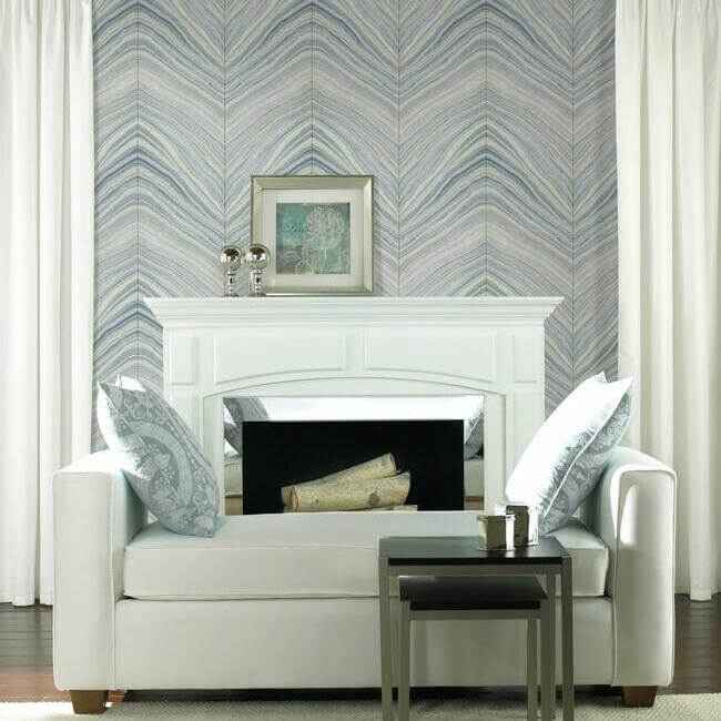 Onyx Strata Blue Wallpaper - York Wallcoverings - CI2412 - York Wallcoverings Wallpaper