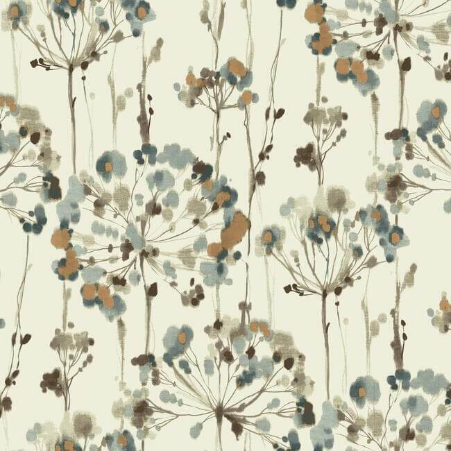 flourish-teal-wallpaper-york-wallcoverings-cn2100 - York Wallcoverings Wallpaper