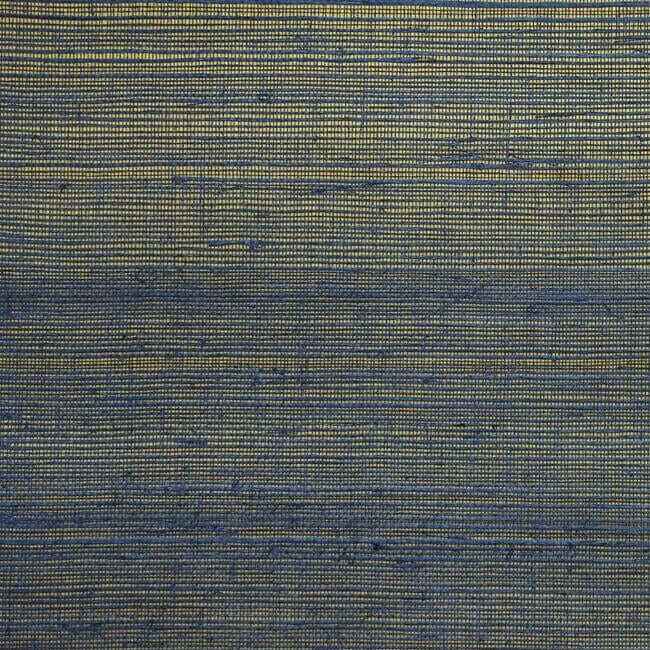 Plain Sisal Indigo & Gold Wallpaper - York Wallcoverings - DL2959 - York Wallcoverings Wallpaper