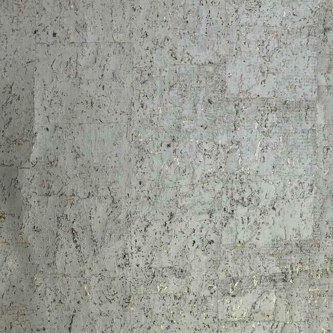 Cork Warm Silver Wallpaper - York Wallcoverings - DL2963 - York Wallcoverings Wallpaper