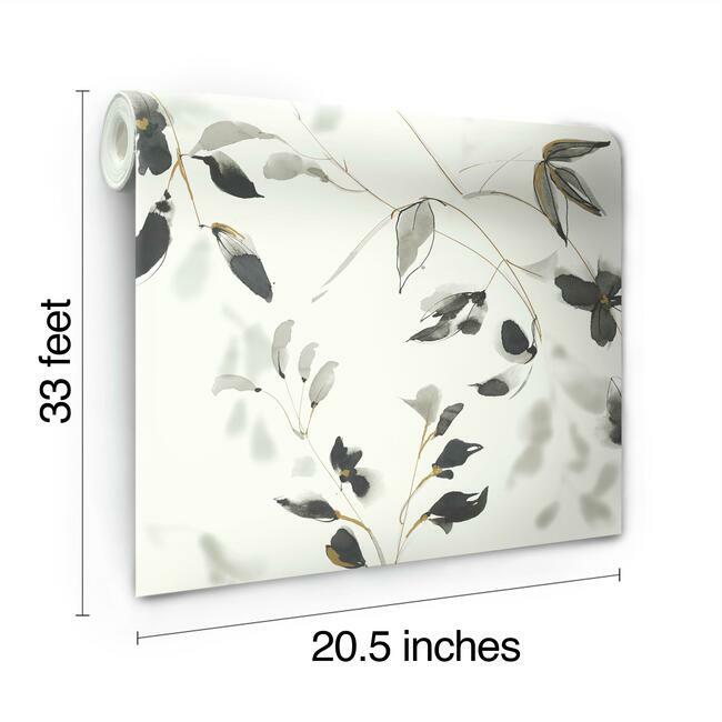 linden-flower-wallpaper-black-york-wallcoverings-so2442