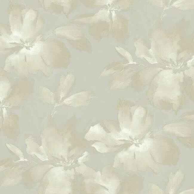 Midnight Blooms Grey Wallpaper - York Wallcoverings - SO2472 - York Wallcoverings Wallpaper