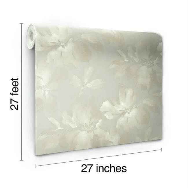 Midnight Blooms Grey Wallpaper - York Wallcoverings - SO2472 - York Wallcoverings Wallpaper